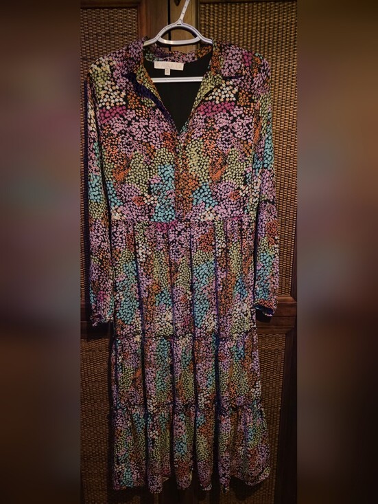 Karlie Dresses & Skirts - Karlie M PTP 18 Colorful Floral Tiered Maxi Dress EUC